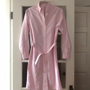 Brooks Brothers pink button down dress.